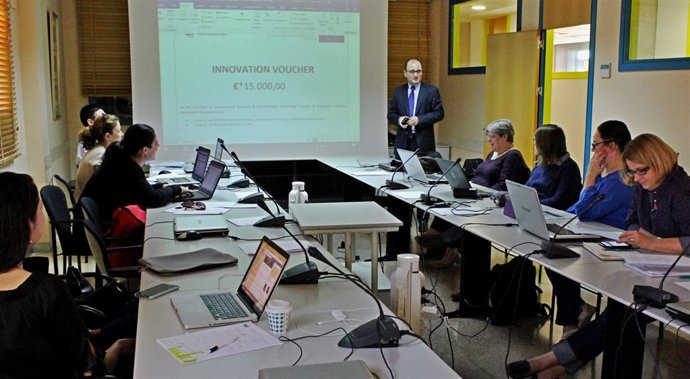 Joaquín Gómez, durante el encuentro de trabajo 