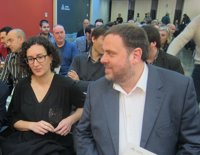 Puigdemont se reúne con el vicepresidente Junqueras y Rovira (ERC) en la Generalitat