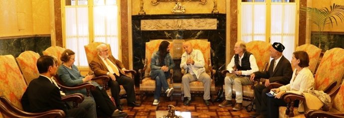 Picornell con representantes de Amnistía Internacional