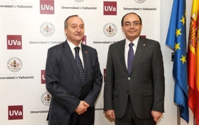 Valladolid: el rector de la UVA(I) y el embajador