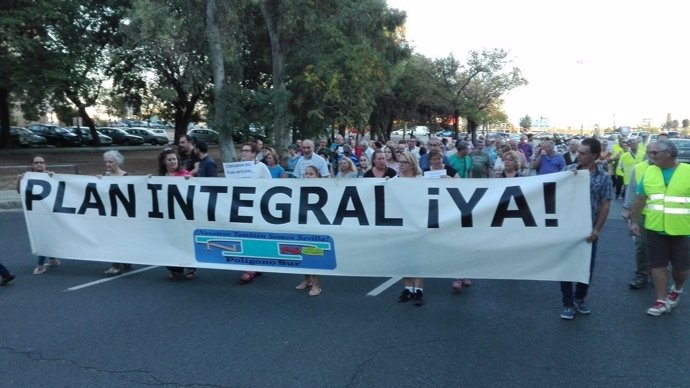 Nueva manifestación de los colectivos del Polígono Sur.