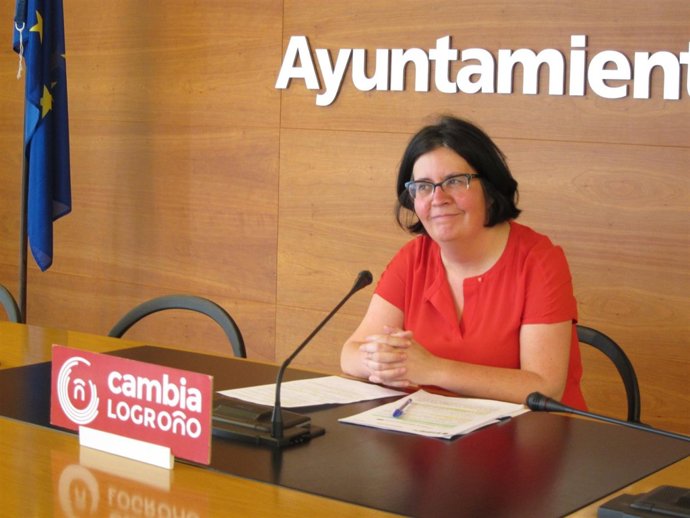 La concejal de Cambia Logroño, Paz Manso de Zúñiga                    
