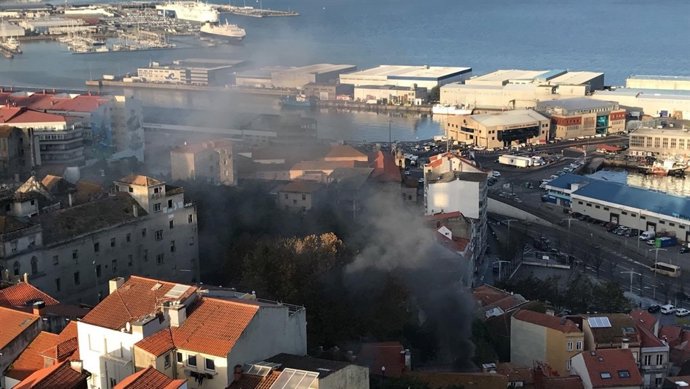 Foto: Incendio Casco Vello Vigo