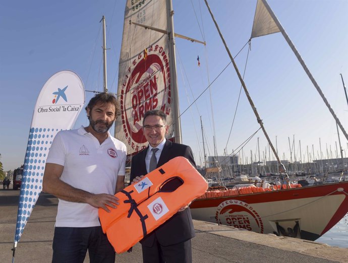 El director de la fundación, Jaume Giró, y el de Proactiva OpenArms, Oscar Camps