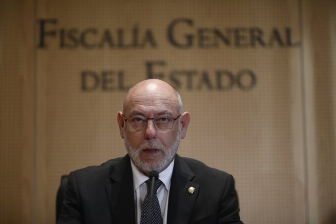 El fiscal general de l'Estat, José Manuel Maza, en roda de premsa