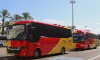Unas 177.000 personas han utilizado el servicio de autobuses al aeropuerto este verano