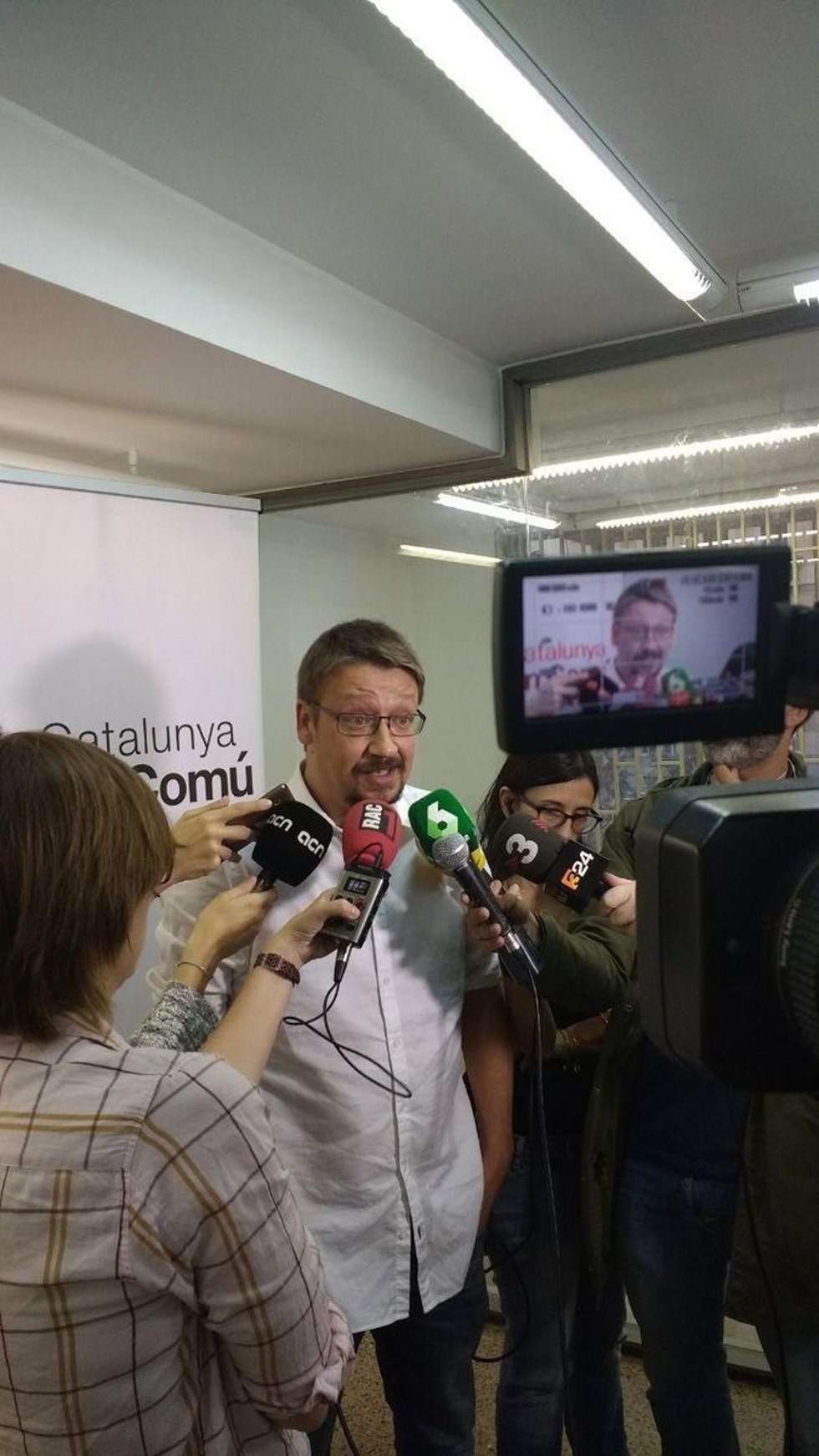 El coordinador de Catalunya en Comú, Xavier Domènech