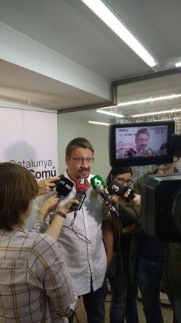 El coordinador de Catalunya en Comú, Xavier Domènech