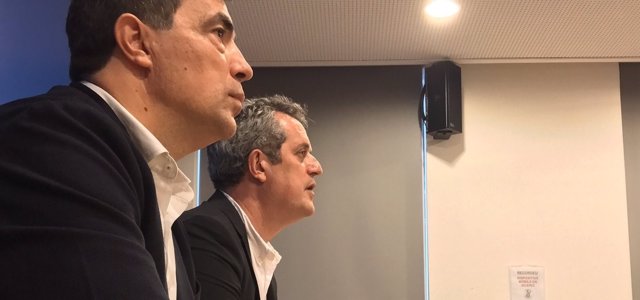 El director de los Mossos, Pere Soler, y el conseller de Interior, Joaquim Forn