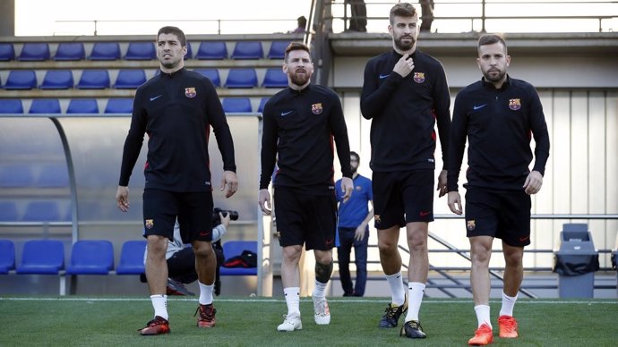 Entrenamiento del FC Barcelona