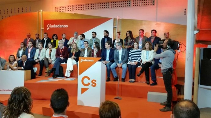 Albert Rivera intervé en un acte de Ciutadans a Madrid