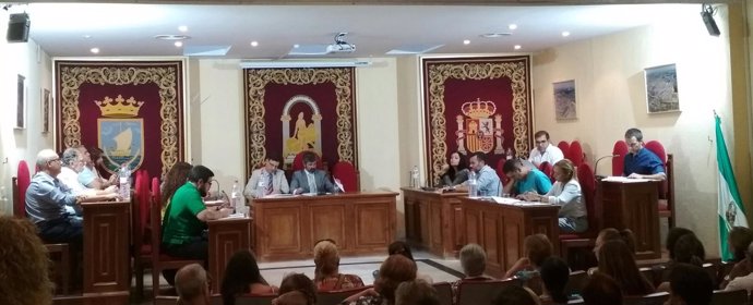 Pleno en el Ayuntamiento de Coria del Río (Sevilla)