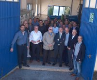 Homenaje a los trabajadores de la planta potabilizadora de Logroño por el 25º aniversario de la minicentral eléctrica