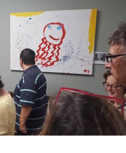 Exposición de Atades Huesca en la CHE