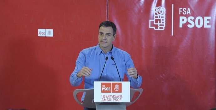 Pedro Sánchez, en Oviedo