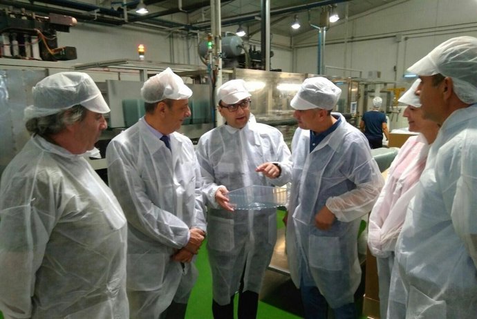 Durante la visita a Coopbox