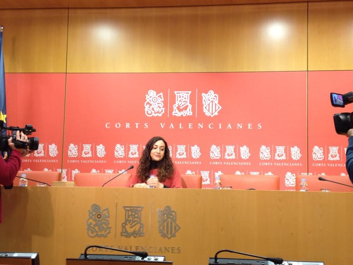 Isaura Navarro en la rueda de prensa este lunes en València