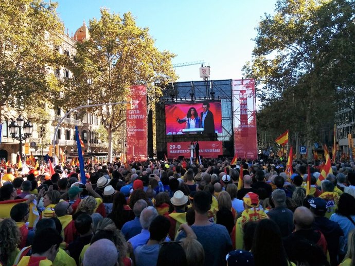 Manifestación de SCC en Barcelona