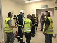 Unos 150 profesionales del Hospital Regional de Málaga participan en simulacros por los planes de autoprotección