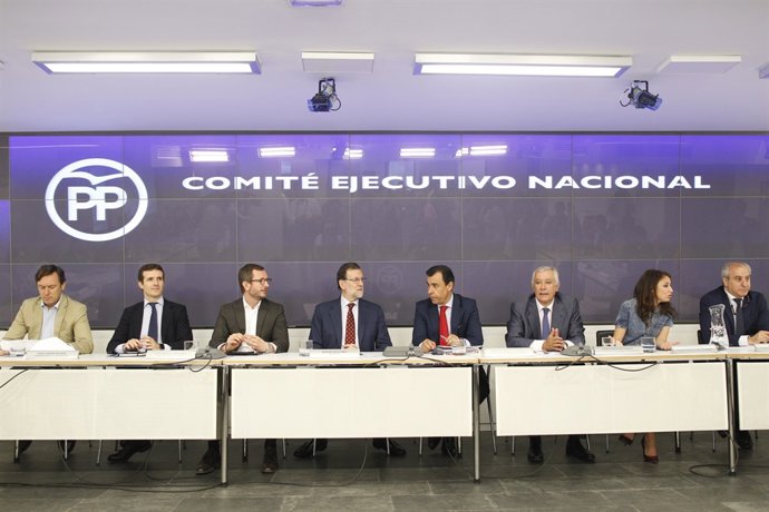 Rajoy presideix un Comitè Executiu Nacional del PP