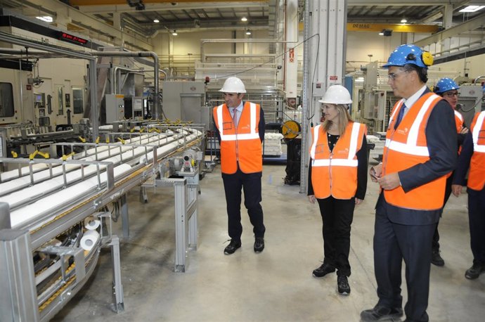 Ayerdi durante la visita.