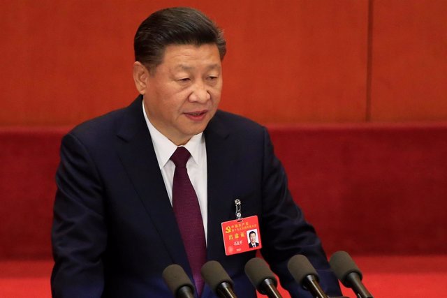 El presidente de China, Xi Jinping, durante el Congreso Nacional del PCCh
