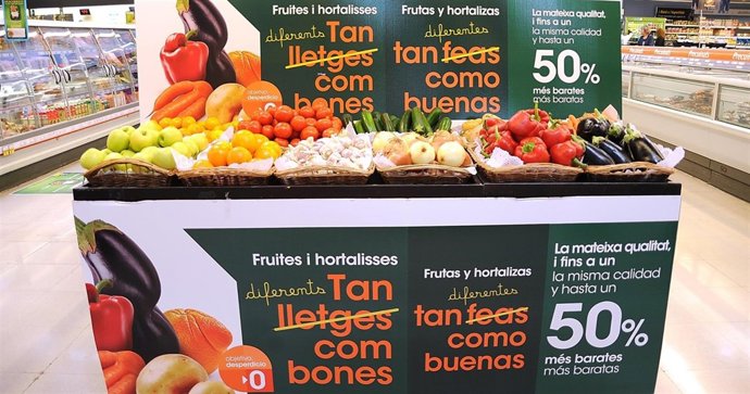 Campaña de Caprabo para promover el consumo de frutas "feas"