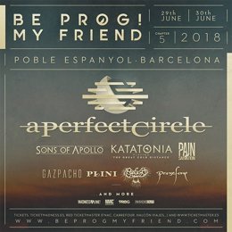 Cartel del festival Be Prog! My Friend 2018