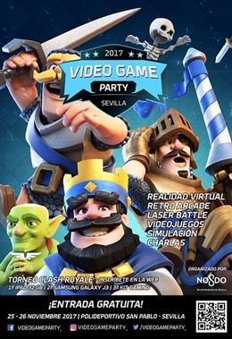 Cartel de las jornadas de videojuegos.