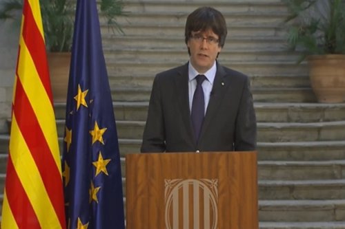 Puigdemont defiende la independencia frente al 155