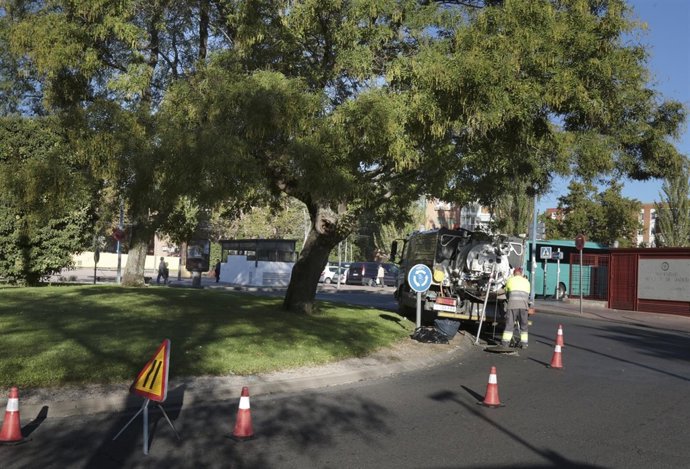 Trabajos de saneamiento de alcantarillas