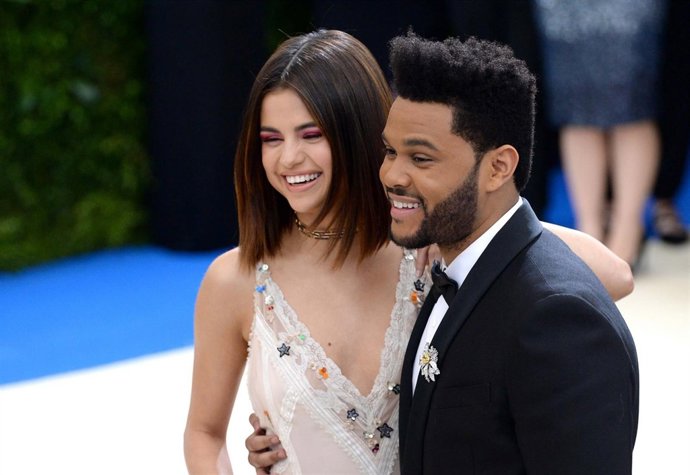 Selena Gomez and The Weeknd 