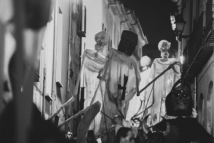 Recreación de la noche difuntos en Soria