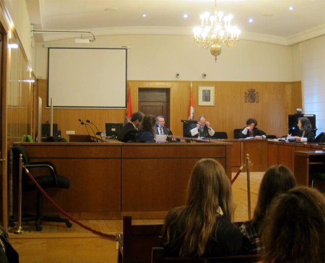 La acusada, durante el juicio en la Audiencia de Valladolid.                