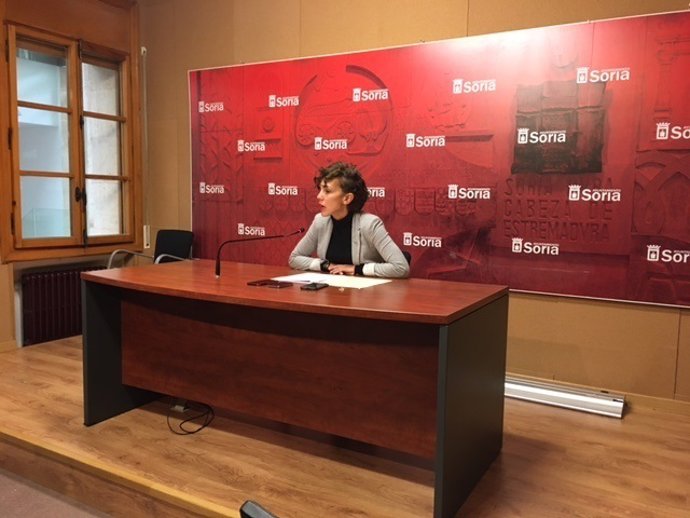 Inés Andrés, en rueda de prensa. 