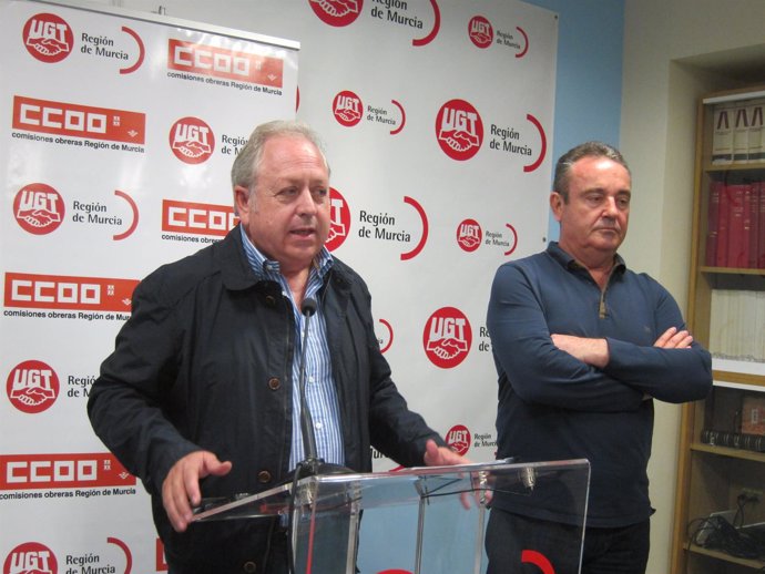 Antonio Jiménez y Santiago Navarro, en la rueda de prensa