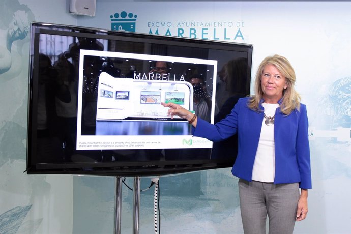  Ángeles Muñoz Presenta El Estand De Marbella En WTM 