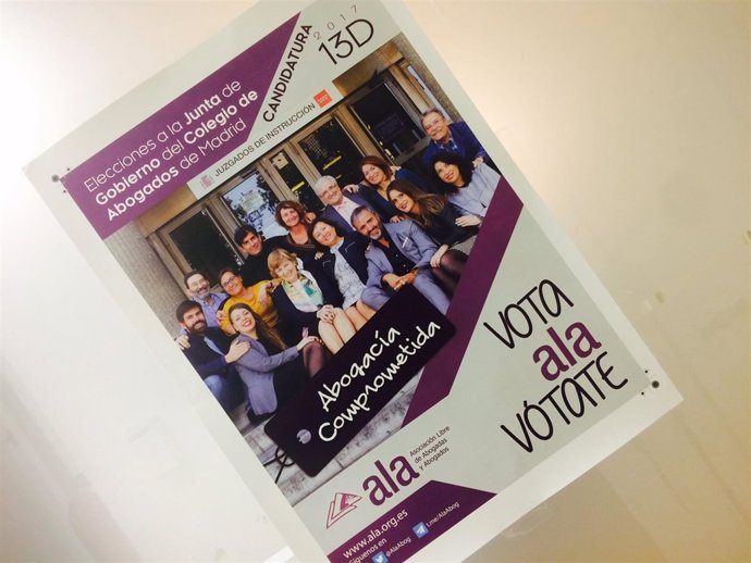 Programa de ALA para elecciones al Colegio de Abogados de 2017