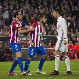 Cristiano Ronaldo y Koke (Atlético de Madrid Real Madrid)