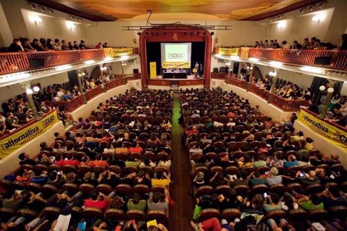 Una edición anterior de la asamblea nacional de la CUP