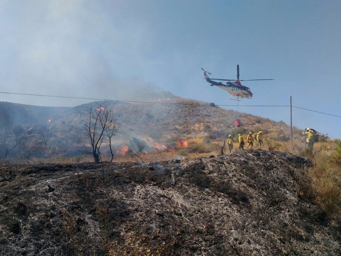 Incendio en Sorbas