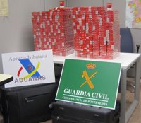 Aprehendidas más de 1.500 cajetillas de tabaco de contrabando en Peinador