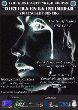 Jornada sobre violencia de género de CEP y CSI-F en Valladolid