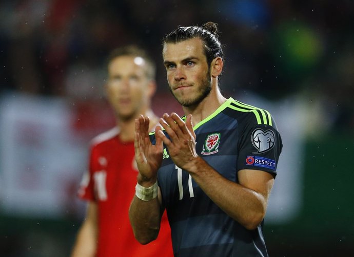 Gareth Bale con la selección de Gales