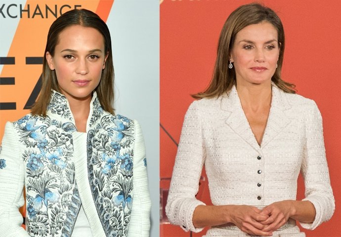 Alicia Vikander y la Reina Letizia