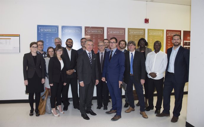 Lehendakari en la Universidad de Laval (Quebec)