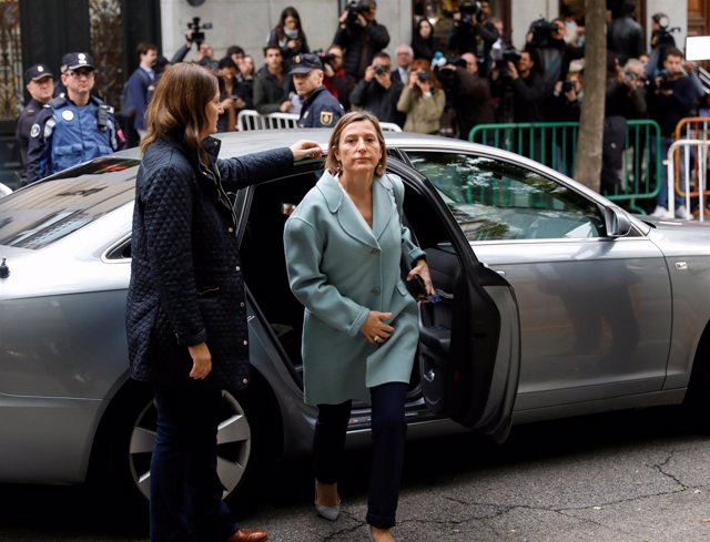 Forcadell llega al Tribunal Supremo para declarar por rebelión