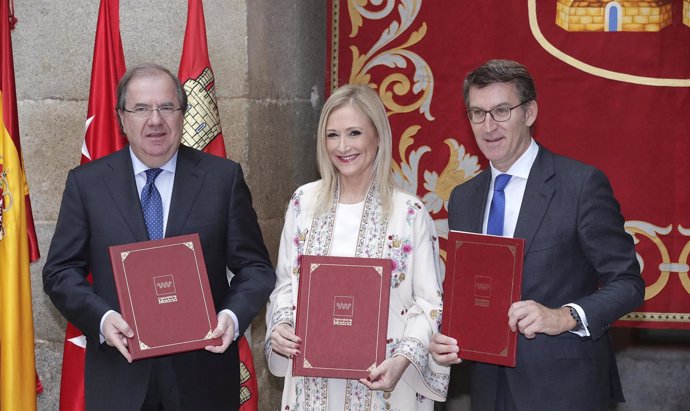 Cifuentes Firma La Declaración Institucional Para Crear Una Alianza Estratégica 