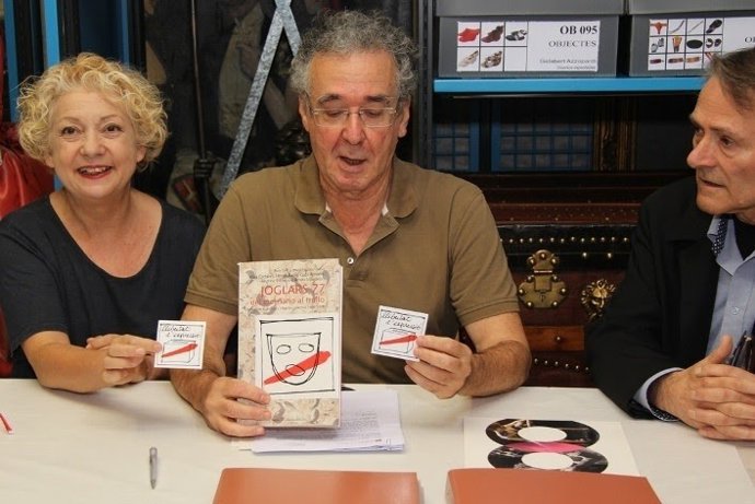 La dtora.Del Institut del Teatre Marga Puyo y el actor Ferran Rañé