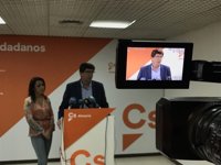 Marín (Cs): Susana Díaz "no tiene excusa" para adelanto electoral con presupuestos "aprobados"